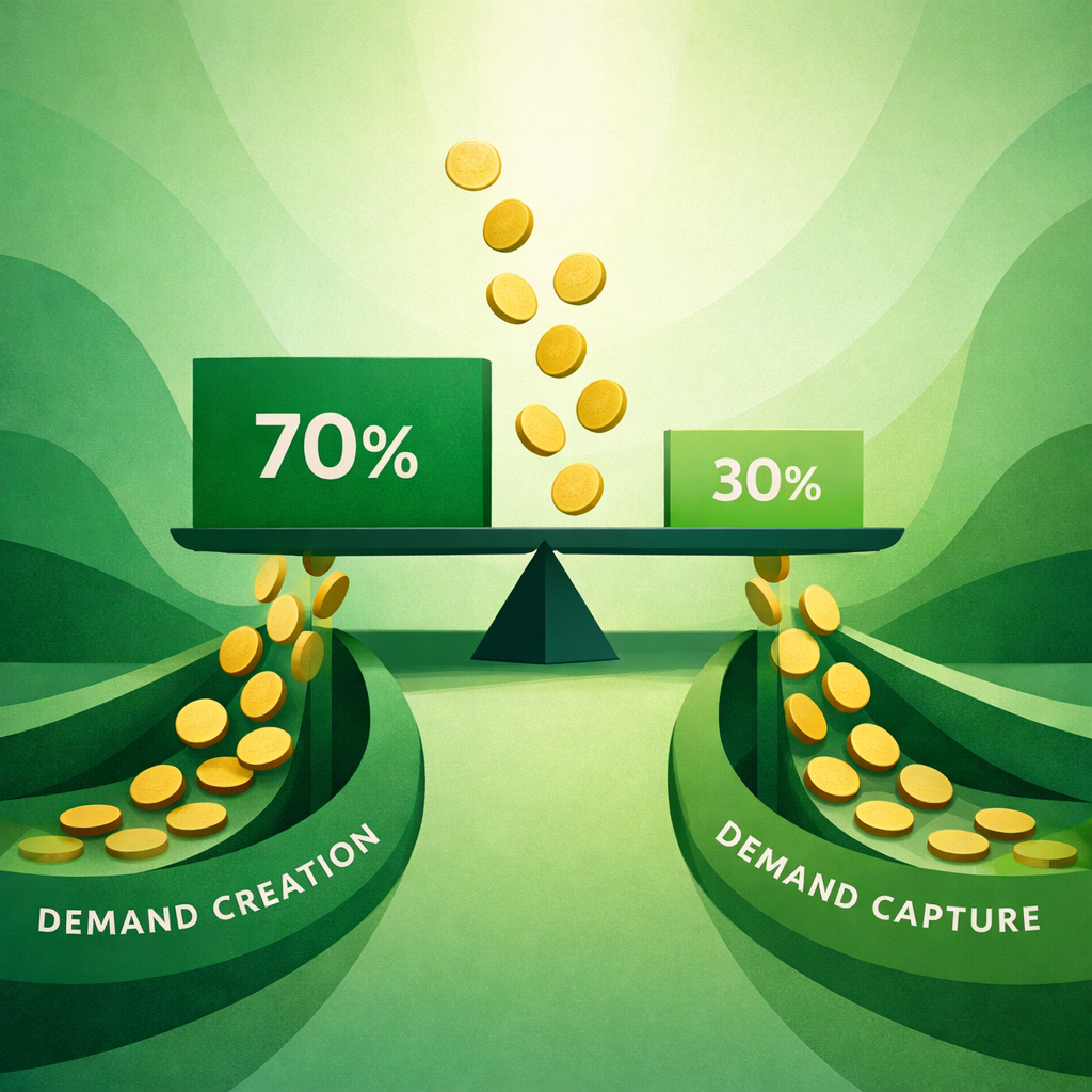 Demand Gen Budget: The 70/30 Framework for Demand Creation vs Capture